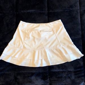White Ruffle Tennis Skirt
